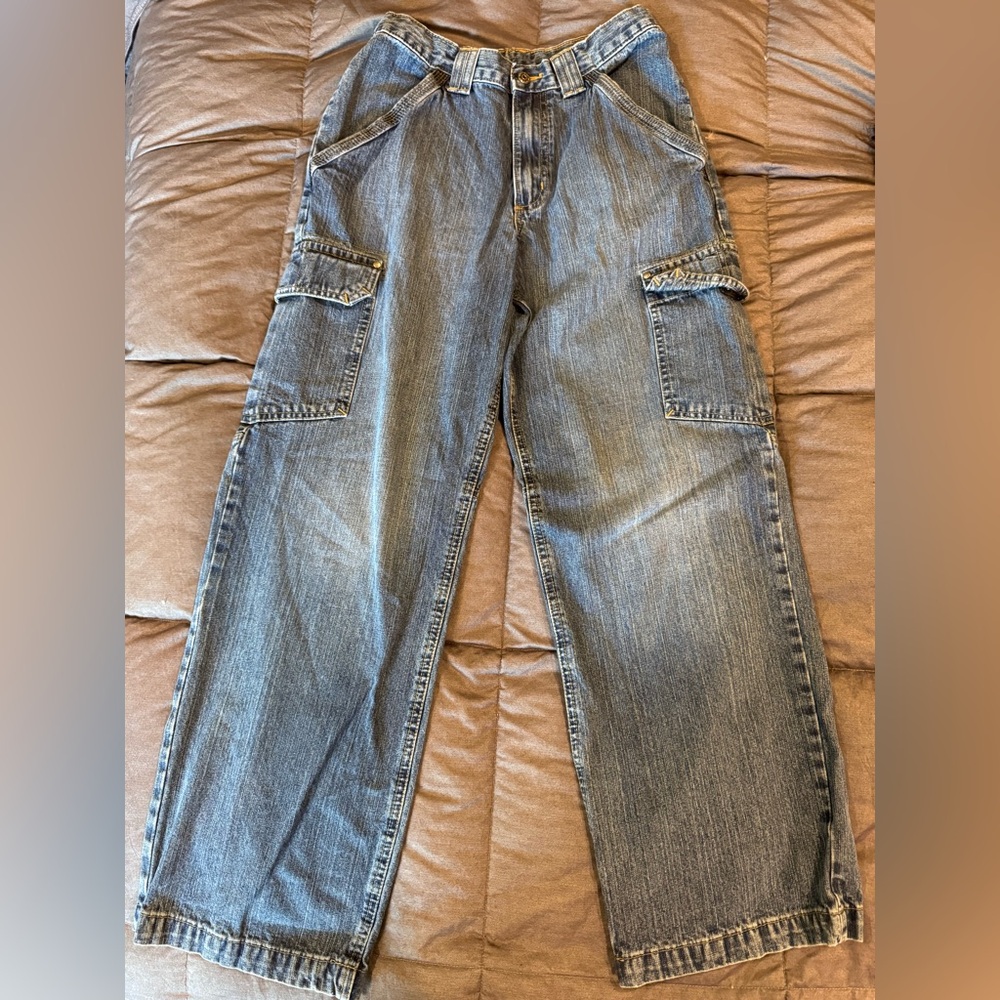 Wrangler Blue Denim Cargo Pants